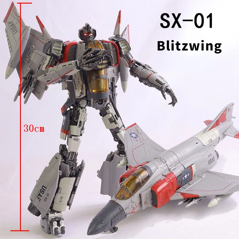 

Transformation Toys SX01 Thunder Warrior Blitzwing Hornet Gaiden Lightning Starscream Action Figure Deformation Model Robot