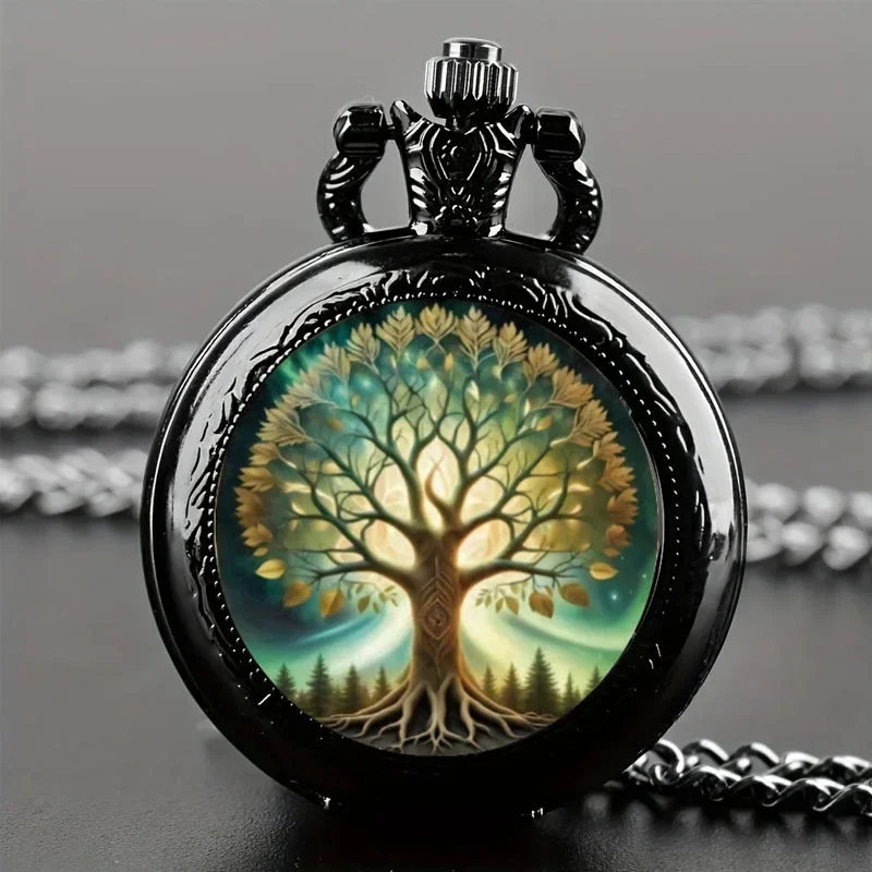 Mixed Pattern Vintage Pocket Watch Blind Box Random Style Quartz Pocket Watch Necklace Chain Collectible Souvenir Gift view 5