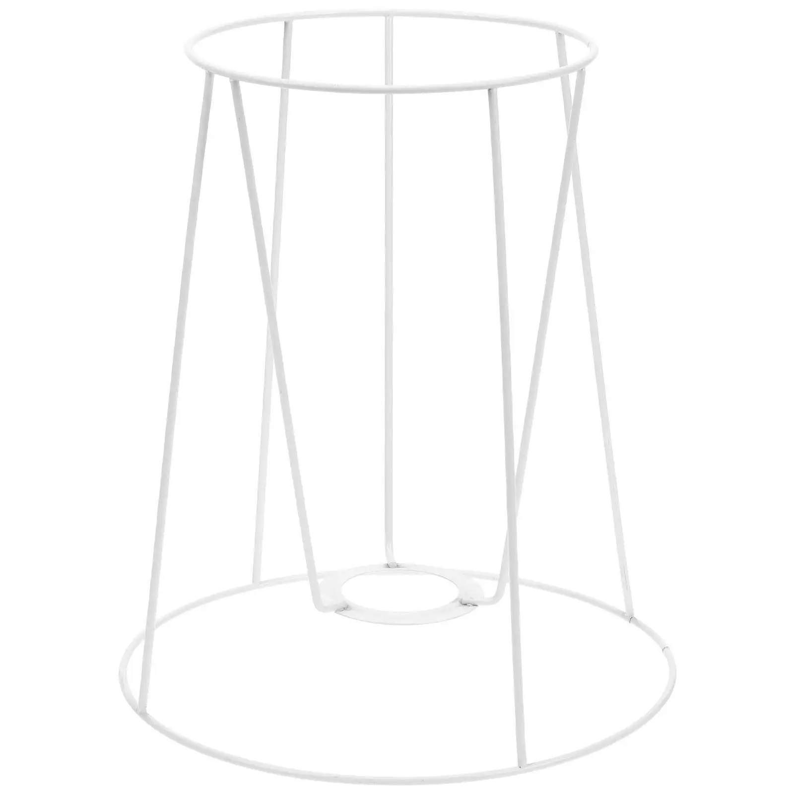 

Iron Lampshade Frame for Table Desk Lights Round Durable Safe Material Simple Structure Home Office Cafe