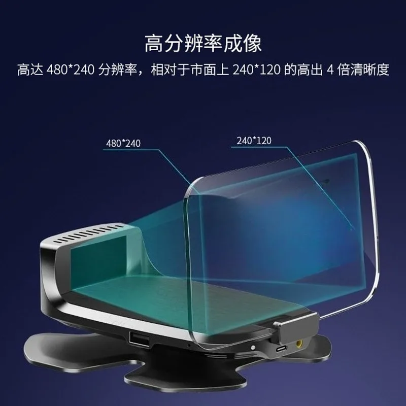 Universal Upgrade Bluetooth Wireless Carplay Car HUD Head Up Display Navigation Music Remote Control