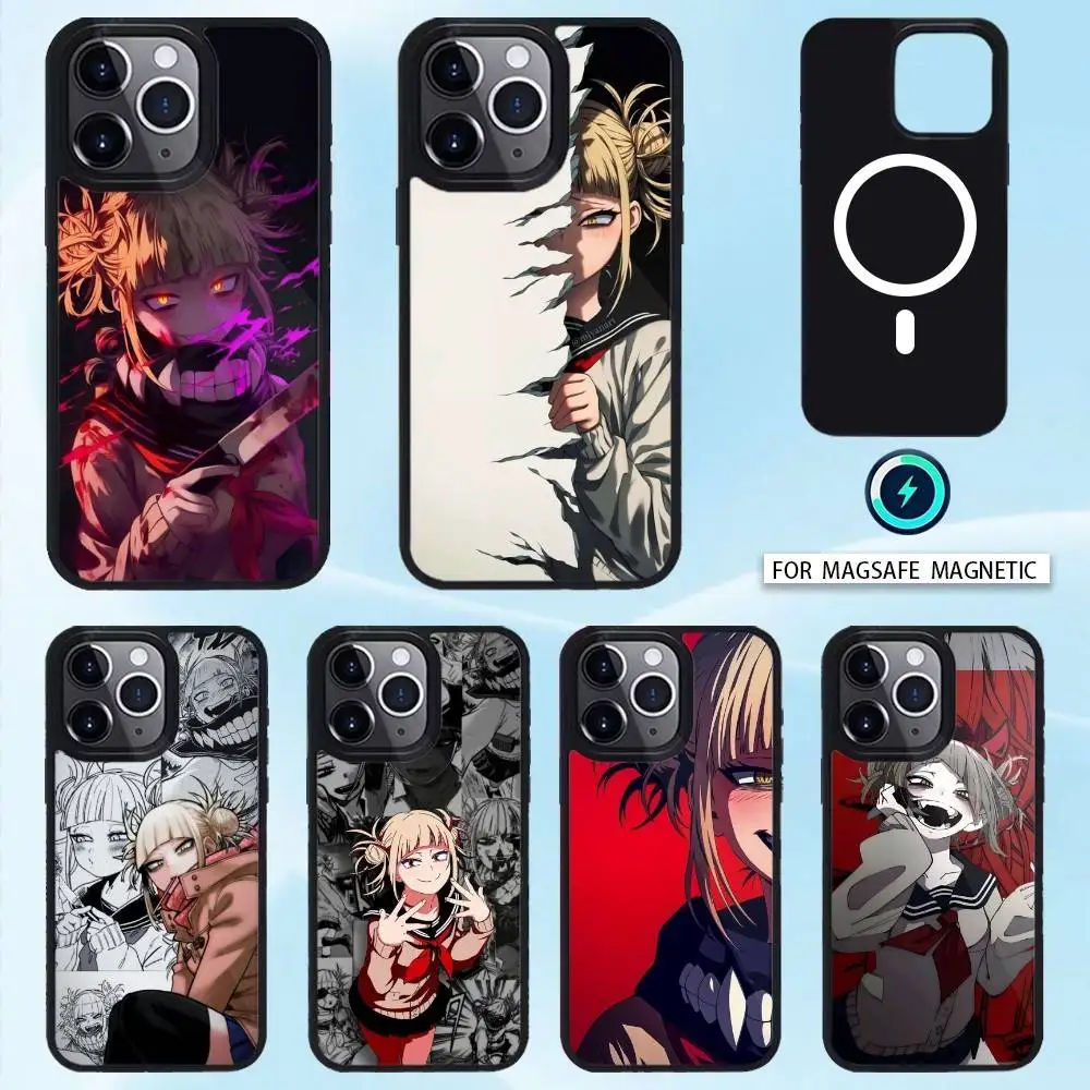 

Anime My Hero H-Himiko Toga Phone Case For iPhone 16,15,14,13,12,11,Pro,Max,Plus Magnetic Magsafe Wireless Charging