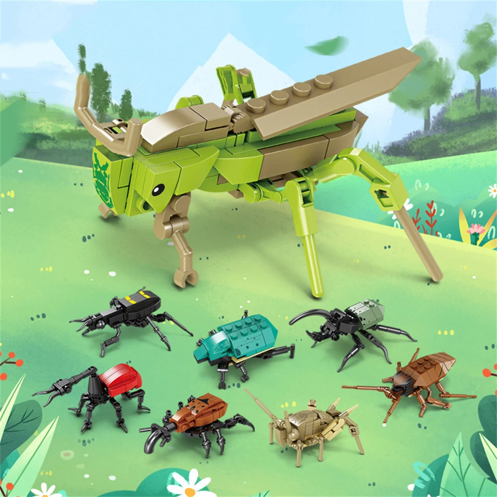 Insect Nature Biology Building Blocks Toys Are Suitable for Children To Play with - Nature Biology Collection Commemoration