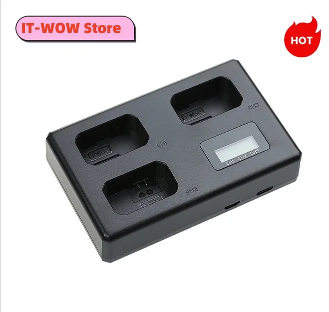 

Зарядное устройство FB NP-FW50 с 3 слотами для камеры Sony A6000 A6400 A6300 A6500 A7 A7II A7M2 A7SII A7R A7RII 7SM2 7M2 A33 A35 A37 A55