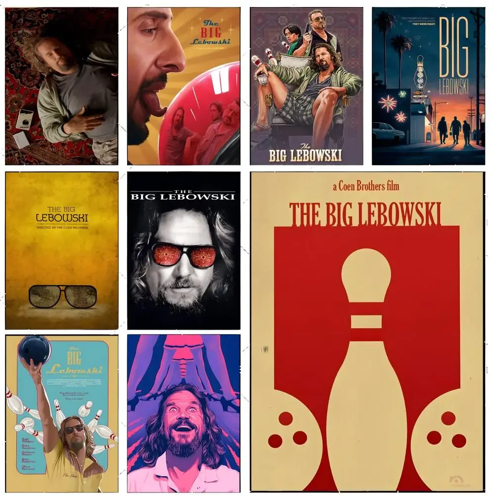 Cult Comedy T-The Big Lebowski Poster Premium Decor Art & Gift for Household Lounge Home Ornaments