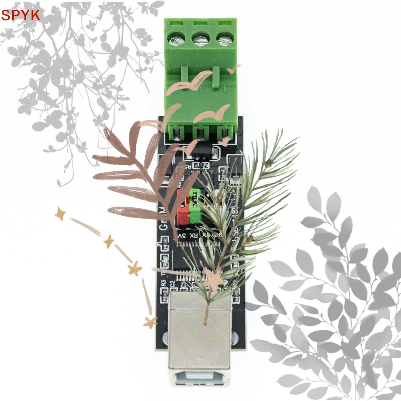 USB To TTL/RS485 Dual-Function Dual-Protection Module: 1Pcs