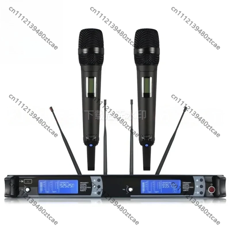 2 Channel UHF Wireless Handheld Microphone 150m Receiving Distance Professional Karaoke Mic Party Live Show Entertainment
