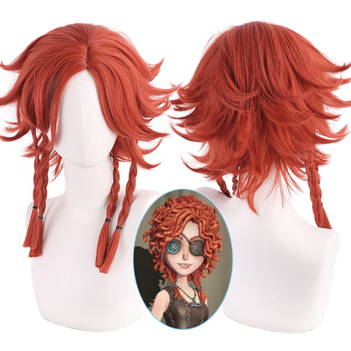 

Identity V Berenice Whirlf Brunhilde Cosplay Wig Short Hair Halloween Party Role play Character Design synthetic hair