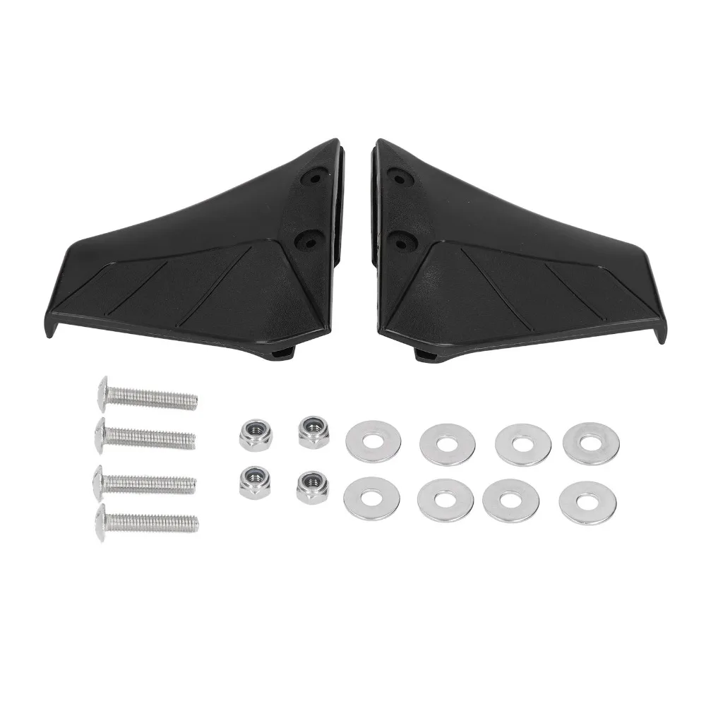 2pcs Durable ABS Plastic Boat Hydrofoil Stabilizer Fins Bolt Nut Outboard Hydrofoil Engine