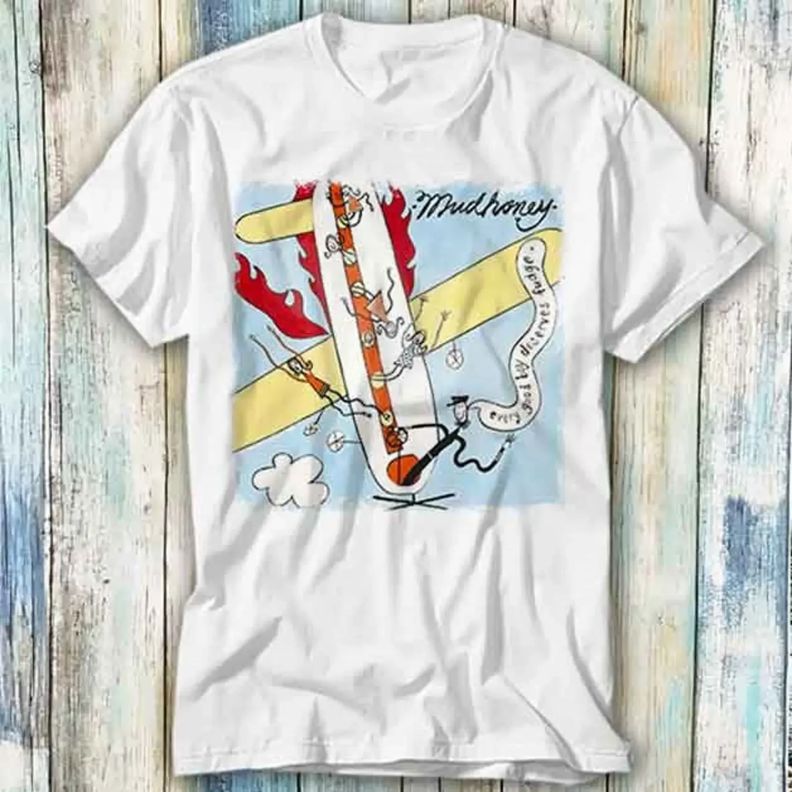 T Shirt Mudhoney Every Good Boy Deserves Fudge Musik Meme Geschenk Top 1450 vintage Washed streetwear homme Comfortable Unisex