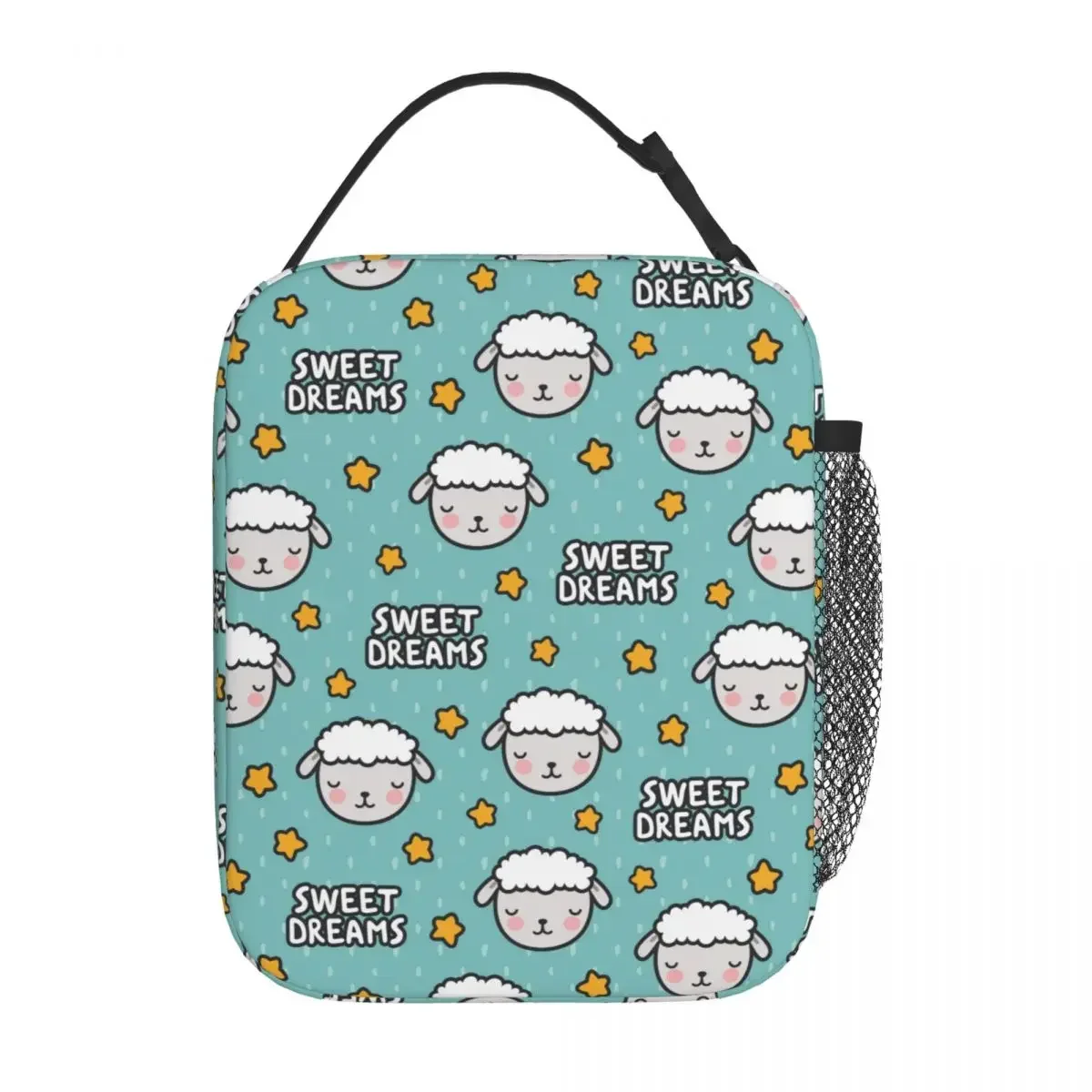 

Cute Cartoon Sheep Insulated Lunch Bag Sleepy Sheeps Storage Food Box Portable Thermal Cooler Lunch Box School