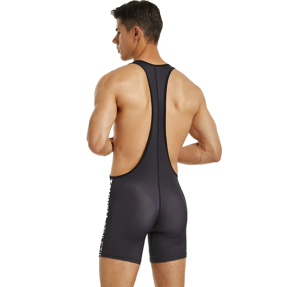 Source: New cross-border men's sports vest men's bodysuit tight sports running pants 9705