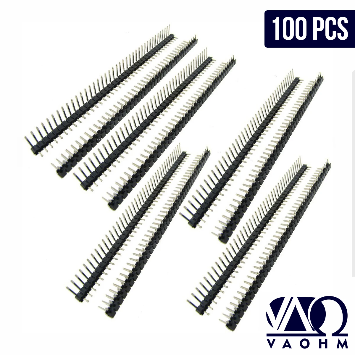 2.54MM RIGHT ANGLE PIN HEADER (90°) 100PCS 30P/40P
