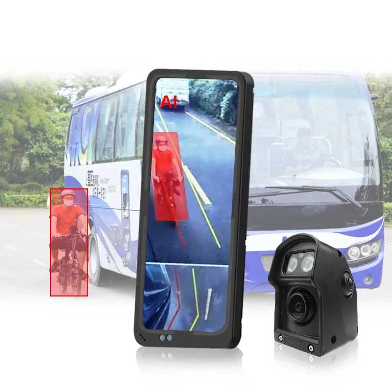 12.3 Inch IPS Screen BSD Blind Spot AI Camera HD Rear View Monitor Side Mirror For Bus Truck