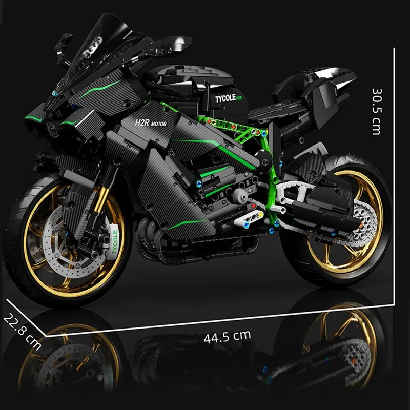 

City Tech Motorcycle Car Model Building Blocks MOC Racing Motobike Vehicles Bricks Toys for Children Gifts T4019 1858pcs