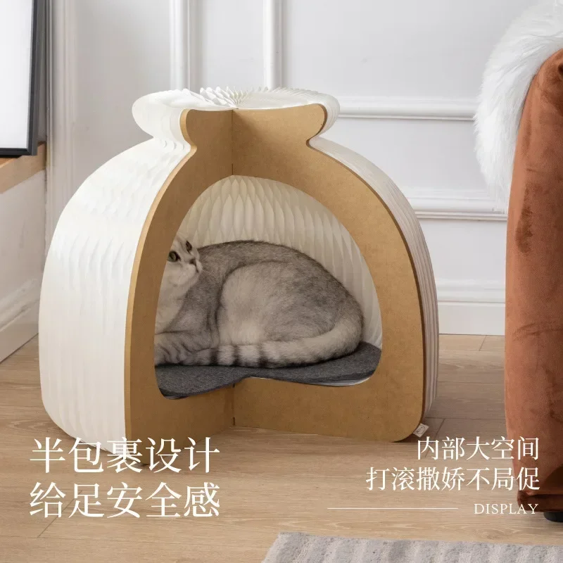 

Creative closed cat tent universal in all seasons, removable and washable in winter