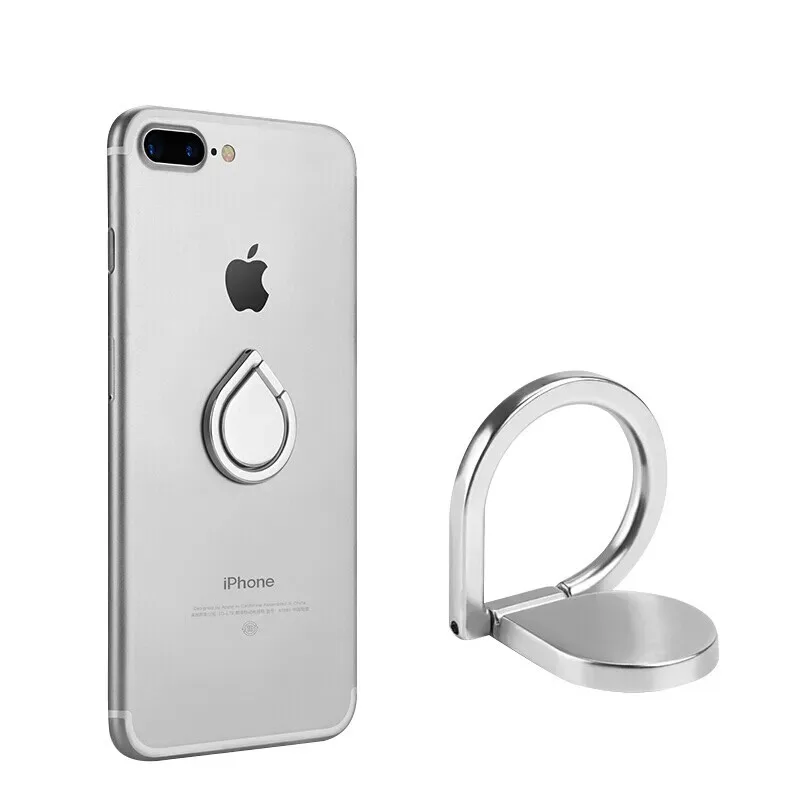 Metal Water Droplet Phone Holder 360 Degree Rotating Finger Ring Grip Buckle for IPhone 12pro 11 8 7 6plus 6s Phone Accessories