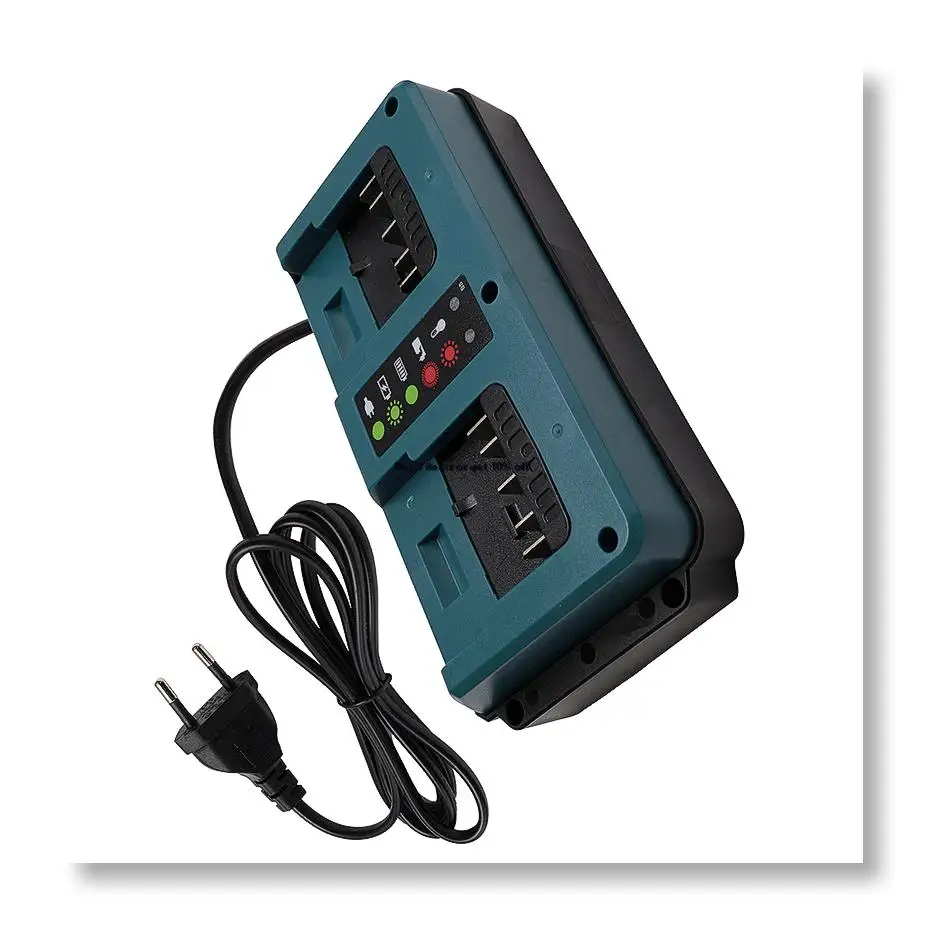 ✼2 Port Li-Ion Battery Charger Fast Charging for Bosch 18V 20V GBA18V80/GBA18V40/GBA18V120 EU Plug