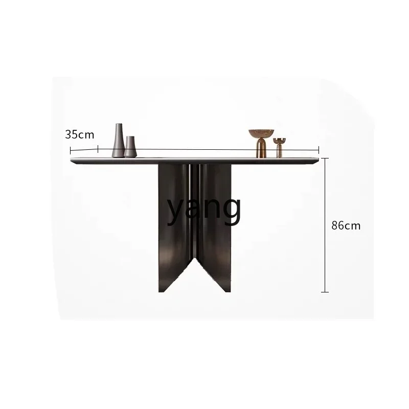 LH  simple slate entrance corridor Internet celebrity high-end entrance cabinet Italian entrance table