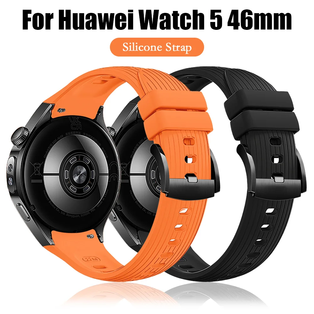 Offizielles Same Sport Silikonarmband für Huawei Watch 5 46 mm, Ersatzarmband für Watch 5 46 mm