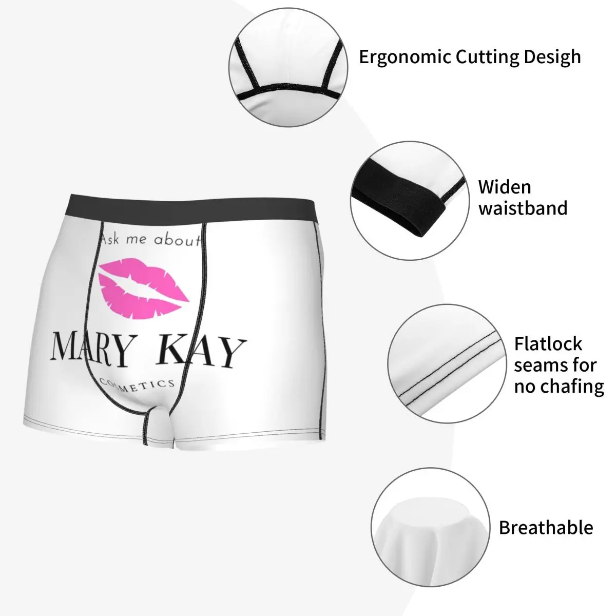 سراويل داخلية بوكسر اسألني عن سراويل ماري كاي للرجال ملابس داخلية للتهوية لهدية صديقها للرجال