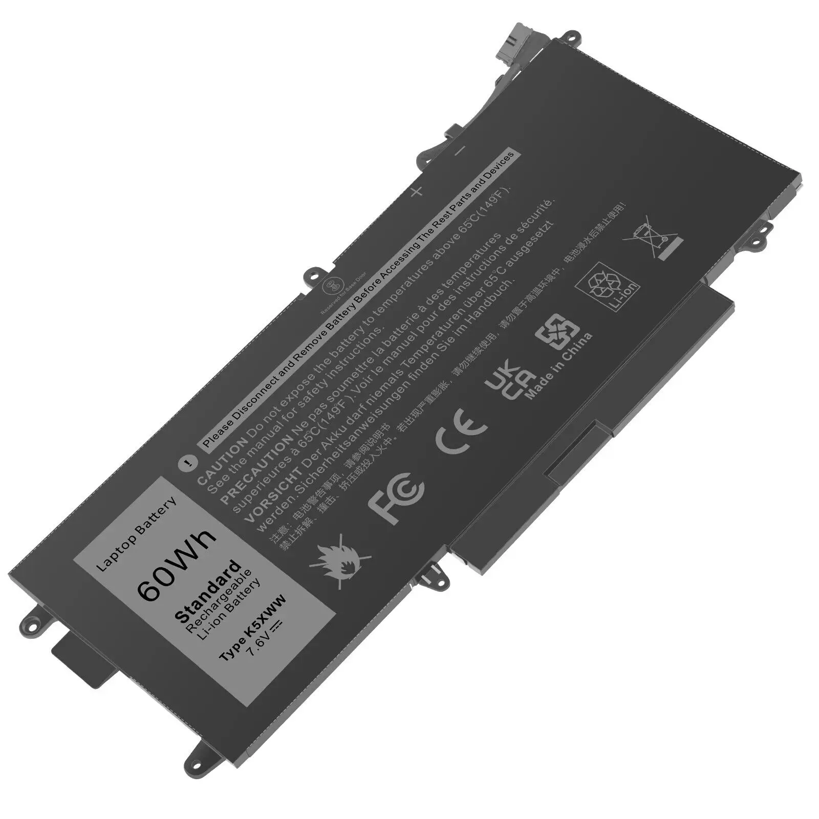 New 71TG4 K5XWW Battery for Dell Latitude 7389 7390 L3180 5285 5289 2 in 1 60Wh