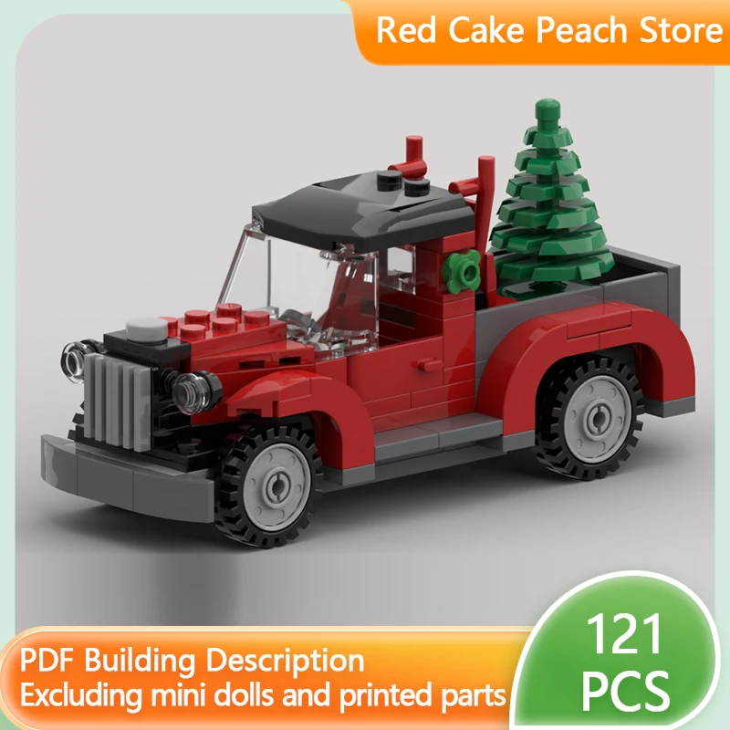 

City Car Model MOC Building Bricks Christmas Tree Transport Truck Modular Technology Children Holiday Gifts Assemble Toys Suit