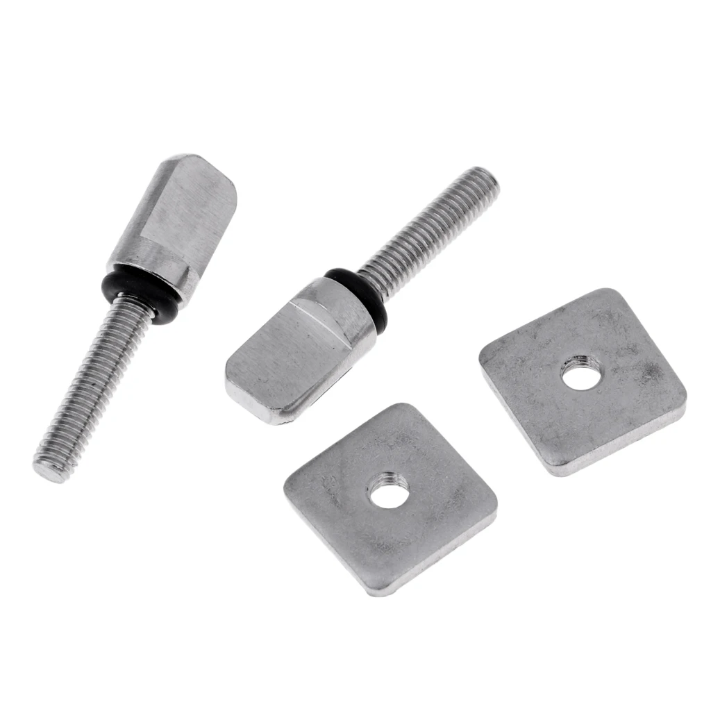 2 Sets Stainless Steel Surf Thumb Fin Screw For Longboard SUP Surfing Board Accessories Screws Replacement Kit