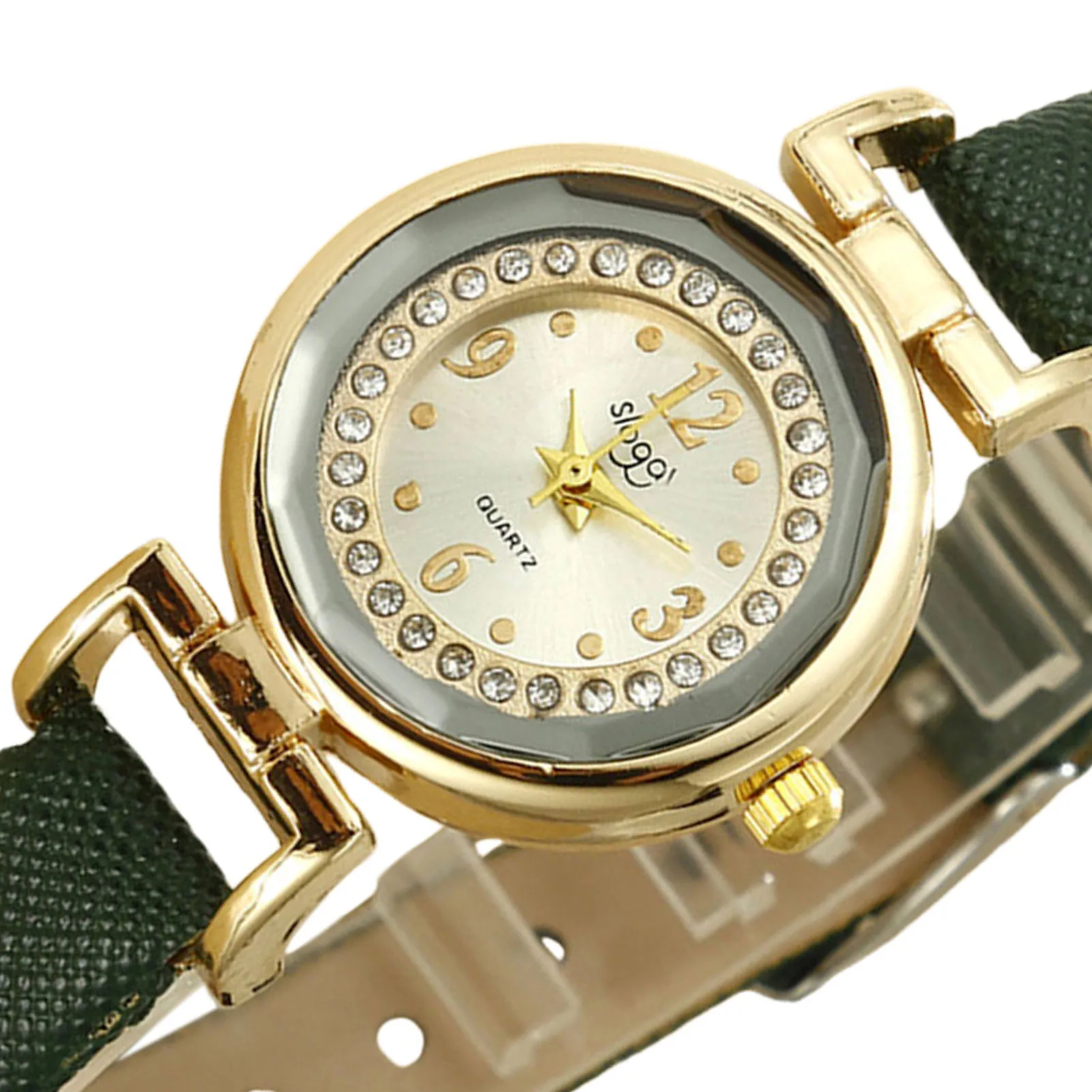 Elegant Watch Set for Women Ultra Thin Strap Quartz Watches with Jewelry Set for Home Office Working