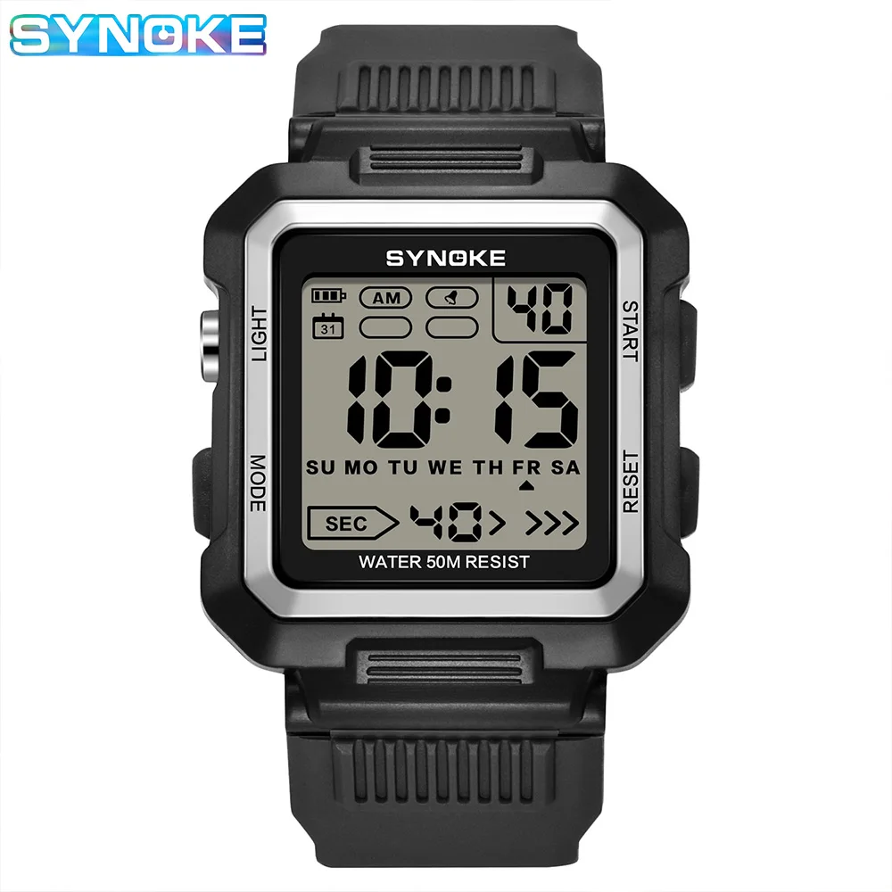 Military Watches for Men, Tactical Watches for Men, SYNOKE Digital Watch, Outdoor Mens Wrist Watches Easy Reader