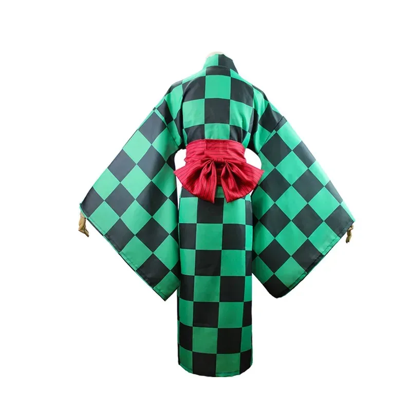 CyAnime 炭治郎コスプレ衣装ウィッグ竈門炭治郎プリント着物弓帽子イヤリングハロウィンクリスマスパーティー仮装コスチューム