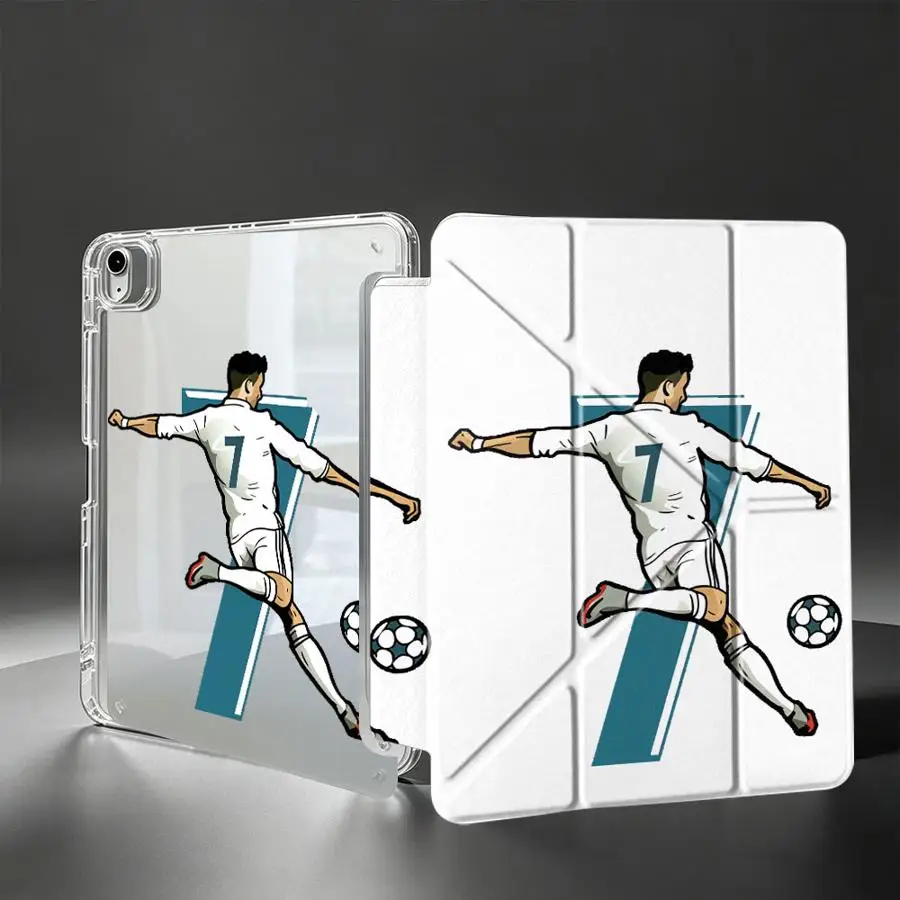 Football 7 Tablet Case For iPad Pro 13 2025 2026 Air 8 M2 M3 3 10th Gen 11th 12th Mini 7 6 5 9th With Pen Slot Cover