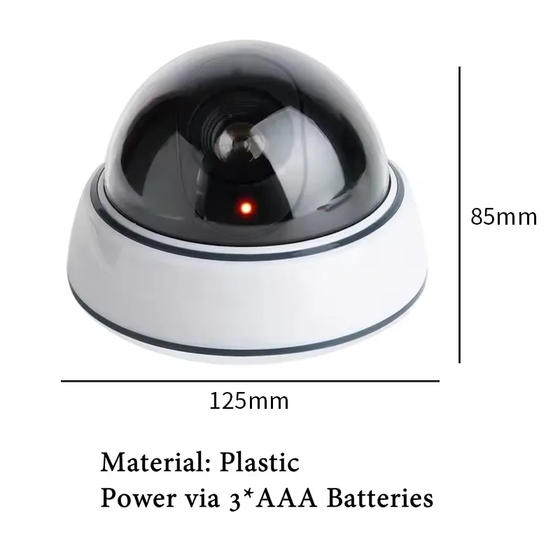 Creative Simulated Flashing LED Deter Thief Fake Dome Camera Home Office Wireless Dummy Camera Surveillance Security System