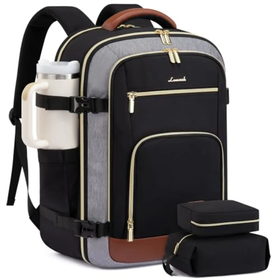 

Рюкзак для путешествий для женщин, одобренный для авиаперелетов, 40 л, ручная кладь для самолетов, дорожная сумка для личных вещей, подходит для самолетов с местом для 17-дюймового багажа.