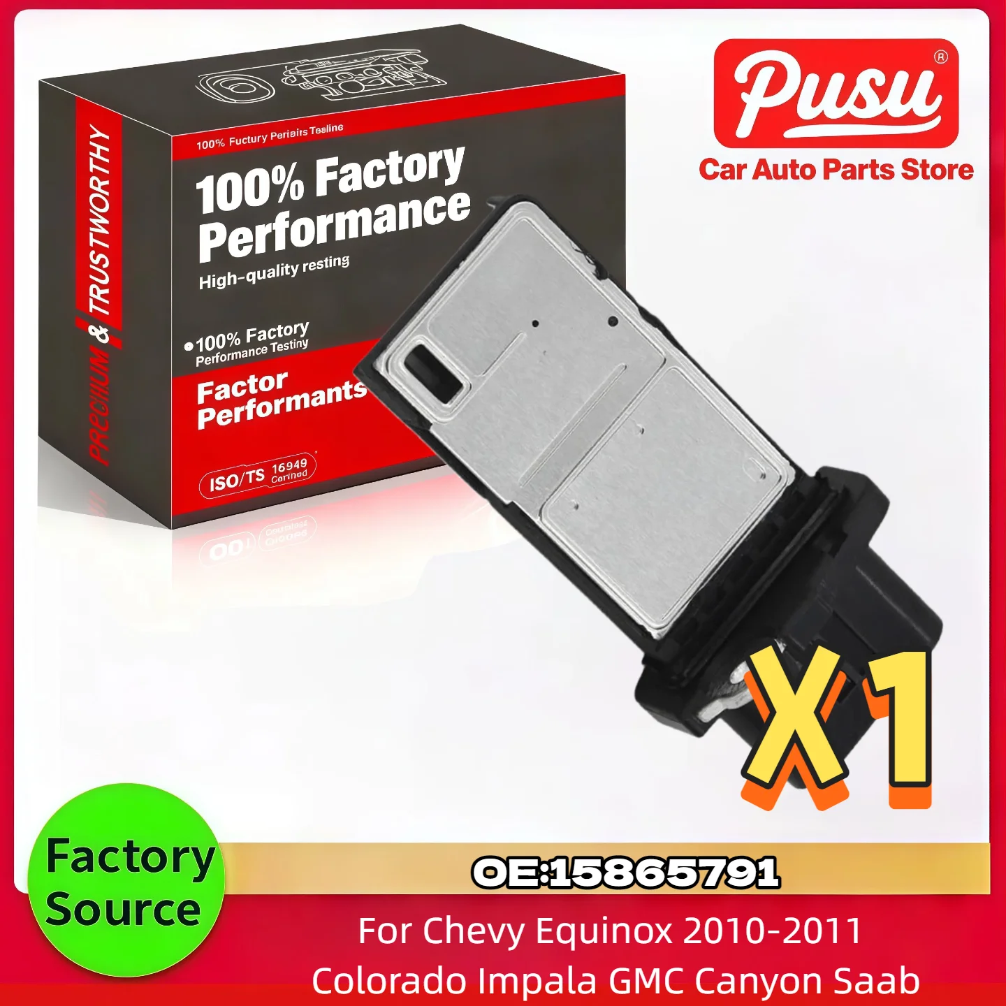 15865791 Датчик массового расхода воздуха для Chevy Equinox для Chevrolet Colorado для GMC Canyon для Saab AFH70M-43A