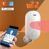 TUYA Wifi Infrared Motion Sensor PIR Detector Sound Light Burglar Alarm Remote Monitor Timed Disarm Support Alexa Google Home