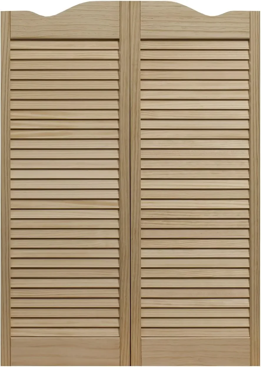 

Деревянная распашная дверь Dixieland Louvered Café Interior Swing, 36 x 42 дюйма, необработанная сосна, артикул 858642