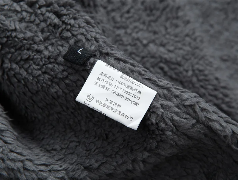 Zip Wool Liner Male Cardigan Thicken Warm Winter Sweater for men Clothing Casual Coat Jackets Male Black Red Blue Jumper Fleece