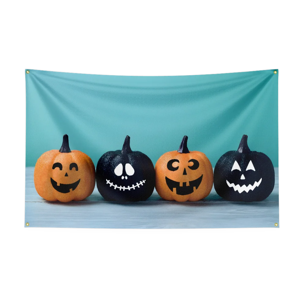 90x150CM HAPPY HALLOWEEN Trick or treat Flag Polyester Digital Printed Banner Tapestry curtain halloween decor