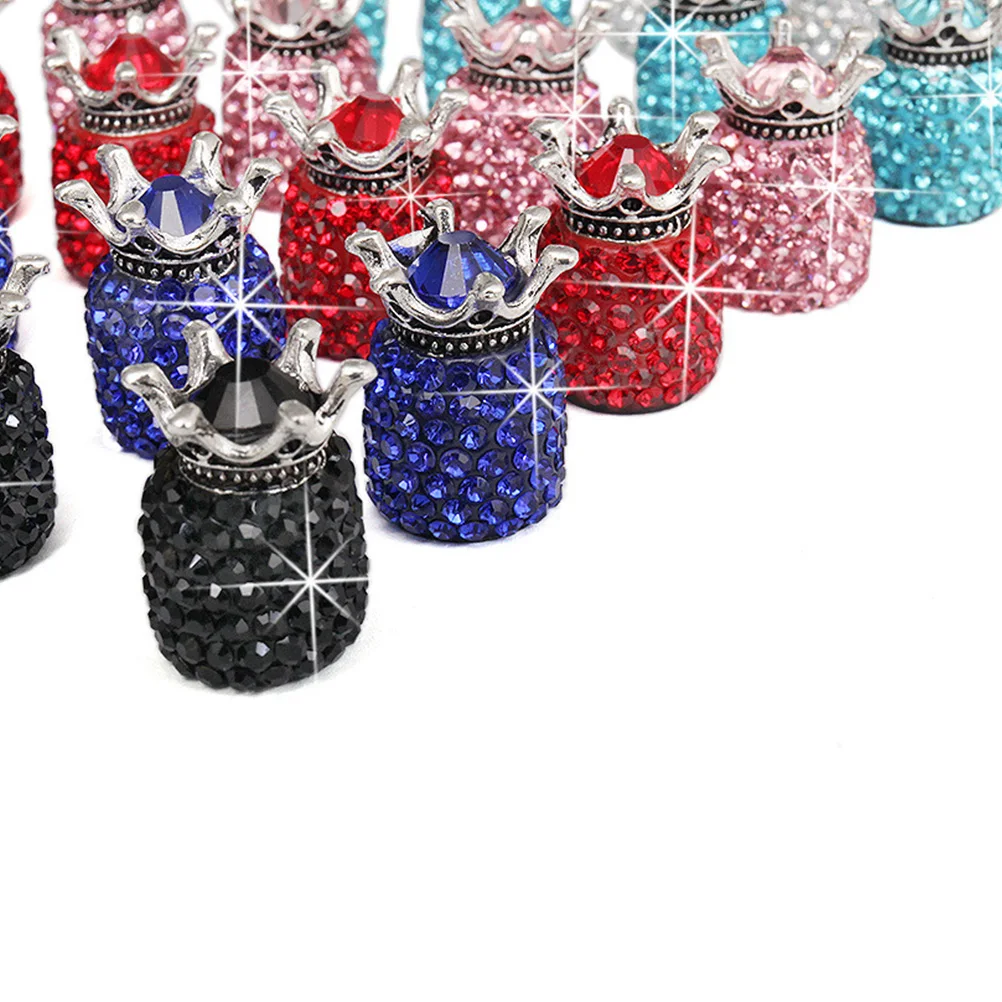 

4Pcs Diamond Shape Car Tires Cover High-Quality Gas Leak Prevention Secure Fit Universal Wheel Stem Cap Shining Dustproof Auto