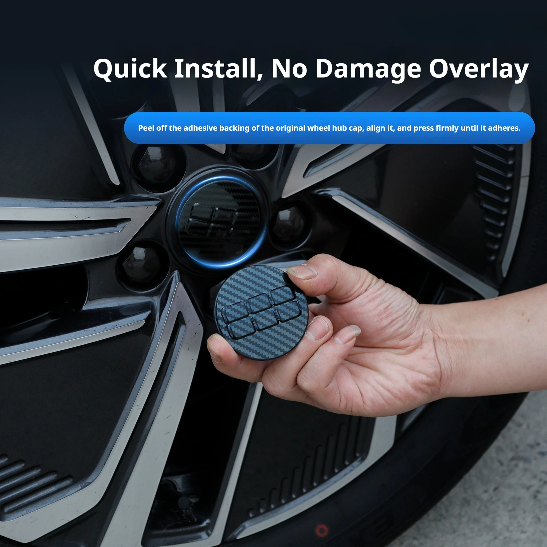 For Geely Galaxy Starship 7 Starray EM-i Wheel Hub Sticker Wheel Center Cap Hub Cover Decoration Exterior Car Accessories