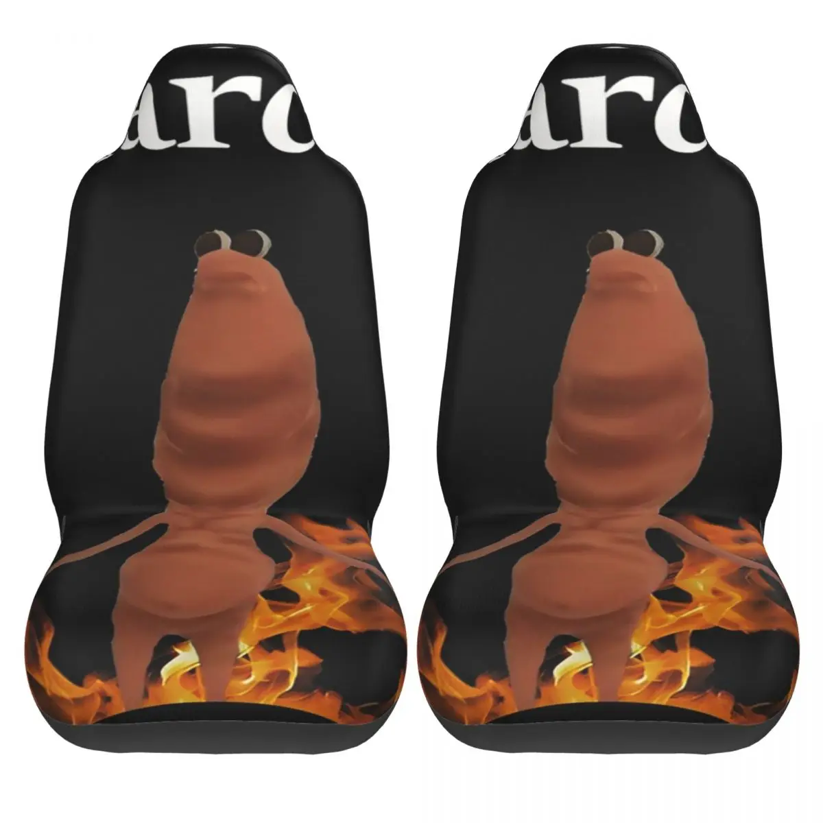 

Чехлы на автомобильные сиденья Marcus The Worm Meme, универсальные летние чехлы на автомобильные сиденья, дышащий полиэстер, чехол из 2 предметов