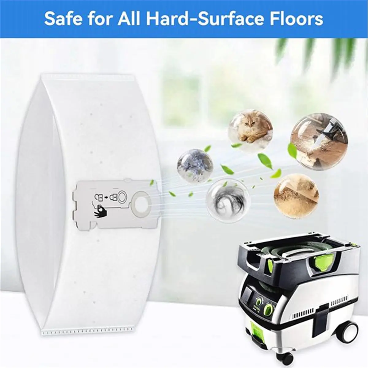 

(ABJZ) 32 пакета (204308) пылесборных мешков для Festool CT Mini CT MIDI Yom (с 2019 года), аксессуары для пылесосов