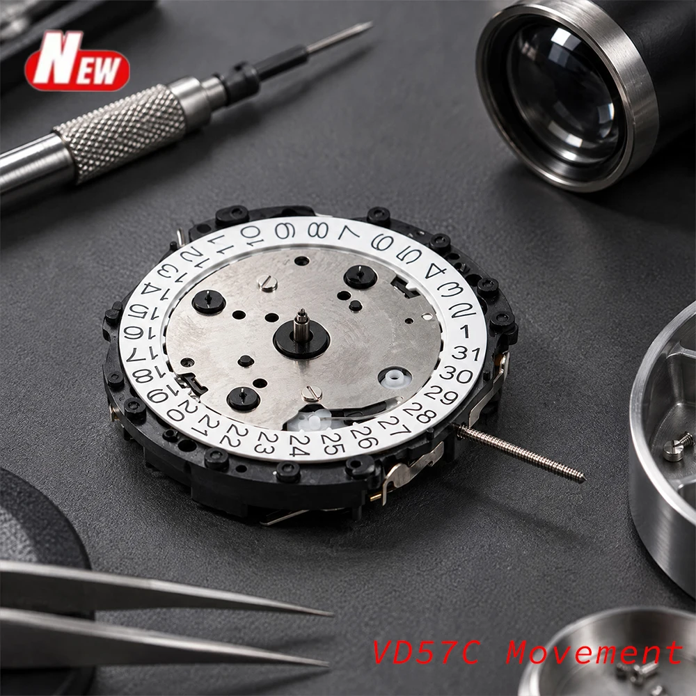Japan SLL VD57C Multi-Function Quartz VD57C Movement Data At 3 O'clock Watch Accessories High Quality Accessory Replacement