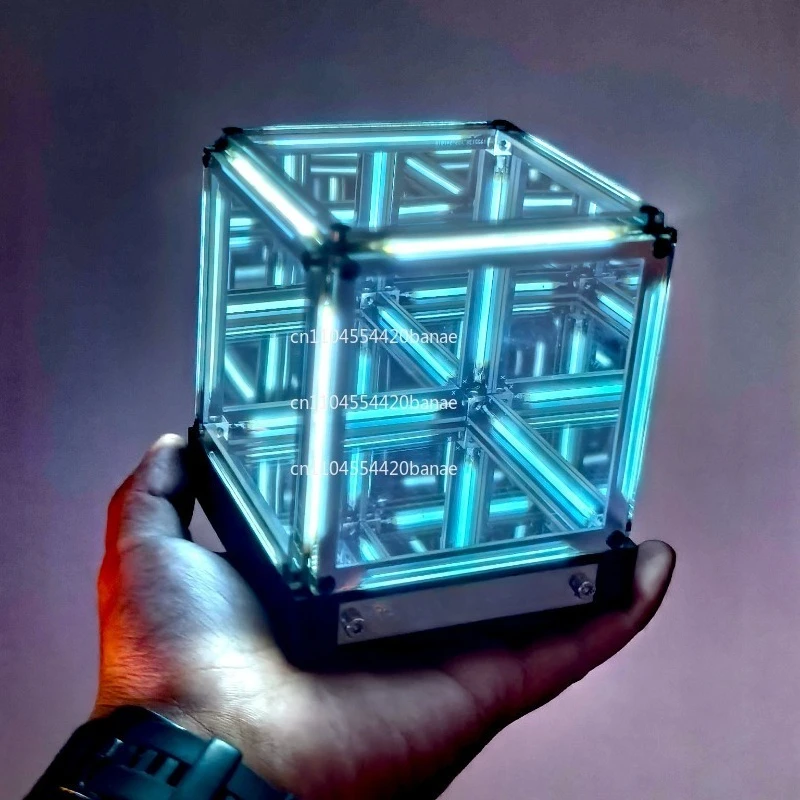 Gaming atmosphere light desktop technology sense ornament four-dimensional space ultra-cubic creative abyss night light