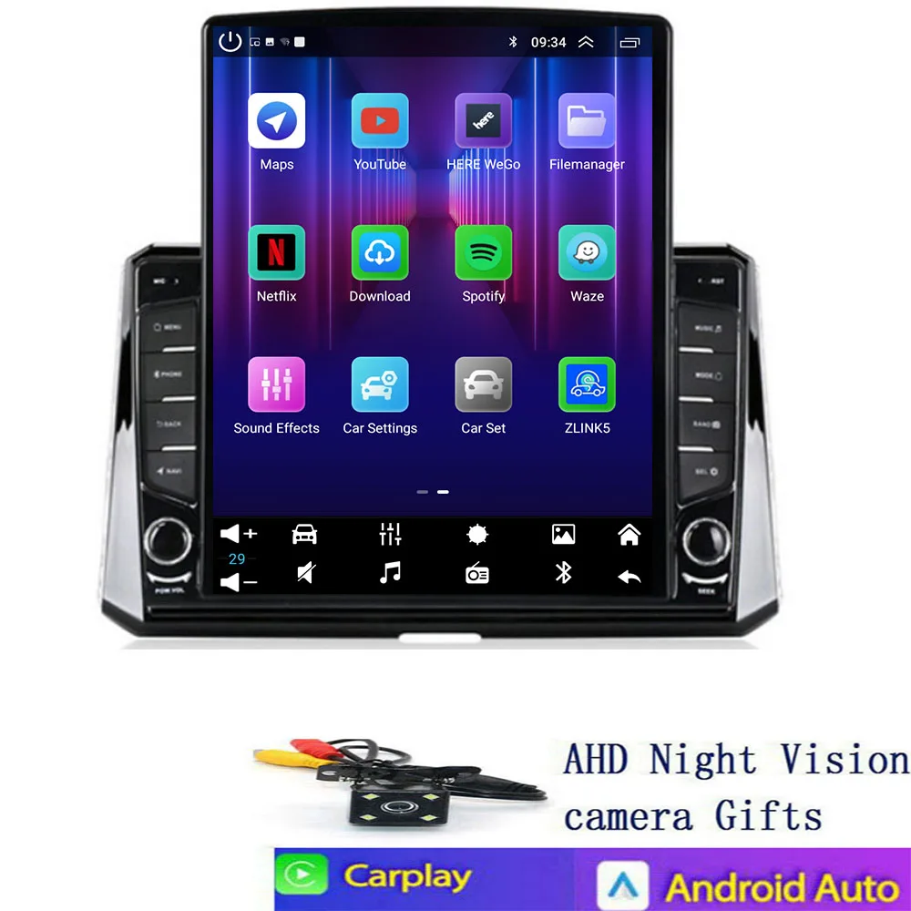 أندرويد 14 لتويوتا كورولا 2018 2019 2020 2021- 2030 راديو السيارة الوسائط المتعددة مشغل فيديو نافي نظام تحديد المواقع FM BT Carplay السيارات ستيريو DVD #3