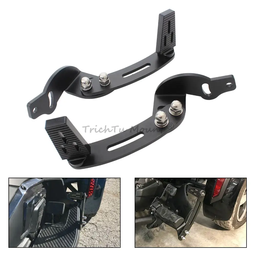 

Compatible with Can Am Spyder RT Factory Floorboard Floor Board Highway Road Pegs Adjustable FootRest Extensions Mounts Footpegs