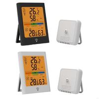 E28F Indoor Outdoor Thermometer Wireless 328ft/100m  Accuracy Digital Hygrometer Humidity Meter Inside Outside Thermometer