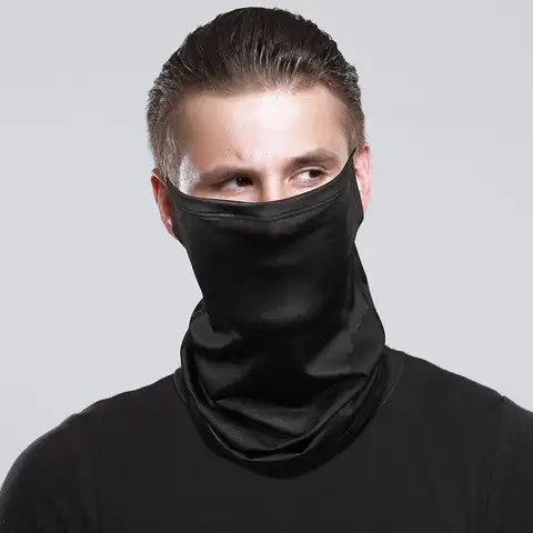 Balaklava Halsduk Bandana Huvudbonad Issilke Kylande Utomhus Sport Ansiktssjal För Män och Dam Utomhussporter 8 best sales bandana biker - №5