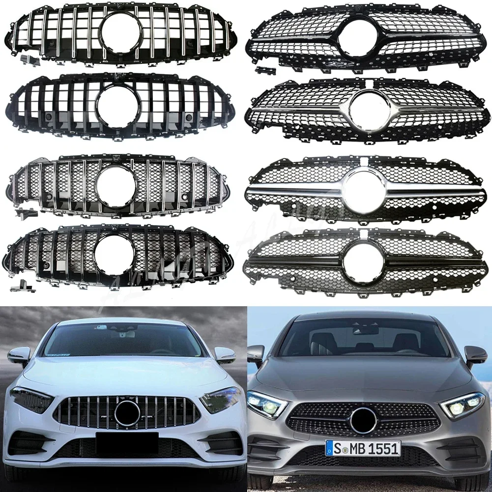 

Car Front Racing Grille Facelift Bumper Center Grill For Mercedes-Benz CLS-Class W257 C257 2018 2019 2020 2021+