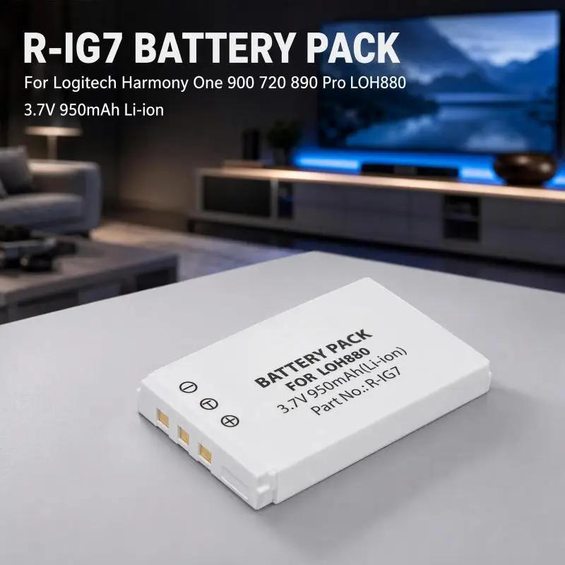 R-IG7 Replacement Battery for L ogitech Harmony One 900 720 890 Pro LOH880 Remote Controller